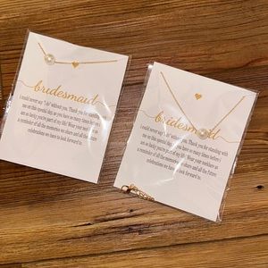 2 bridesmaids necklaces